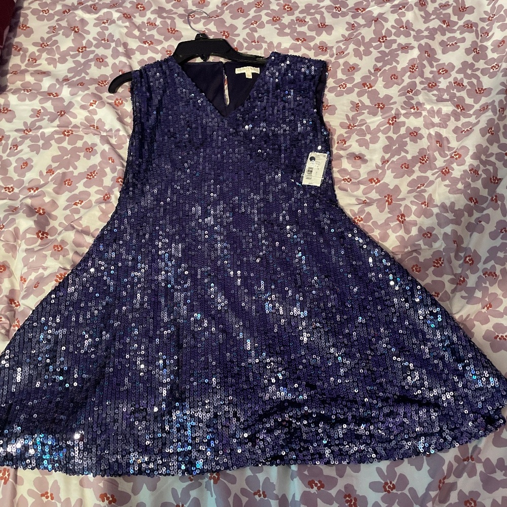 Blue sparkly dress
